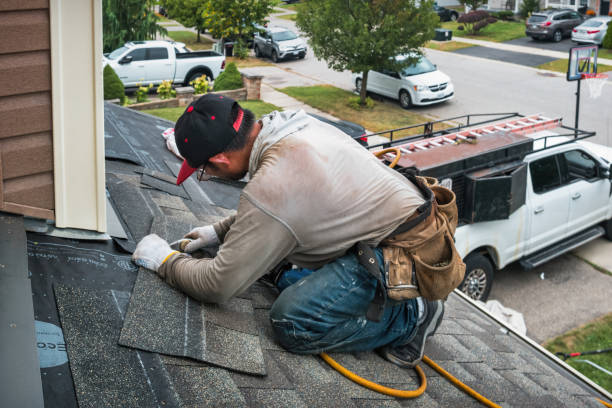 Professional Hail Damage Roof Repair technician working in Virginia City, NV